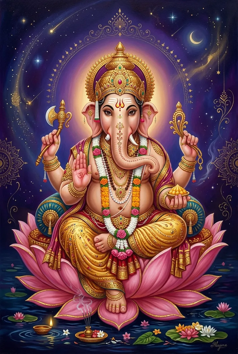 Lord Ganesha devotional artwork