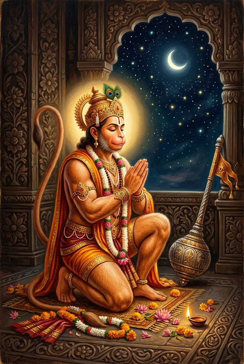 Lord Hanuman devotional artwork